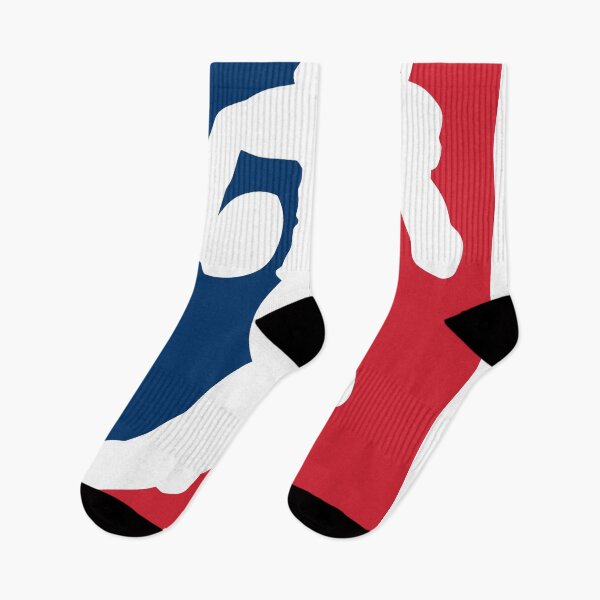 Item preview, Dynamic Blue and Red NFL American Football Silhouette designed and sold by waterloop.