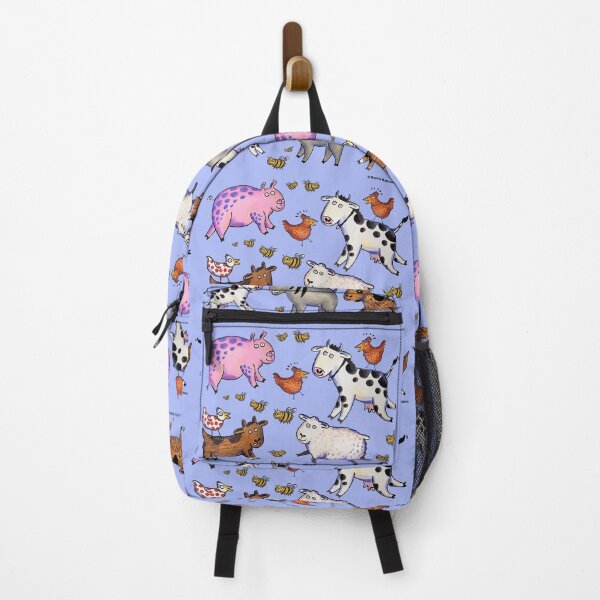 Item preview, Fun Farm Animals with periwinkle blue designed and sold by BonnieCreative.