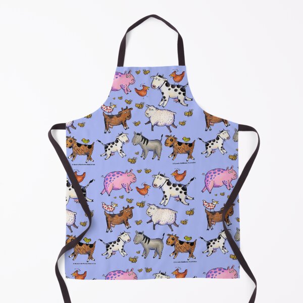Item preview, Fun Farm Animals with periwinkle blue designed and sold by BonnieCreative.