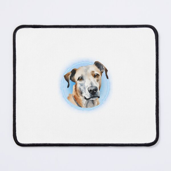 Item preview, Cute dog popping out of a blue glowing circle designed and sold by Fantacaroo Designs.
