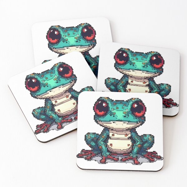 Item preview, Pixel Hues of the Poison Dart Frog designed and sold by NaturePixel.