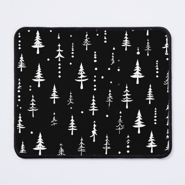 Artikelvorschau, Einfache schneebedeckte Weihnachtsbäume entworfen und verkauft von KaviPatterns.