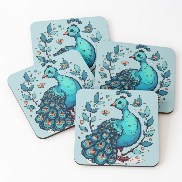 Item preview, Pixel Plumage of the Peacock's Pride designed and sold by NaturePixel.
