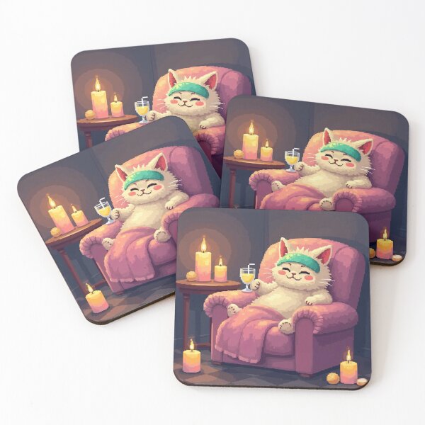 Item preview, Pixel Purrs and Spa Day Bliss designed and sold by NaturePixel.