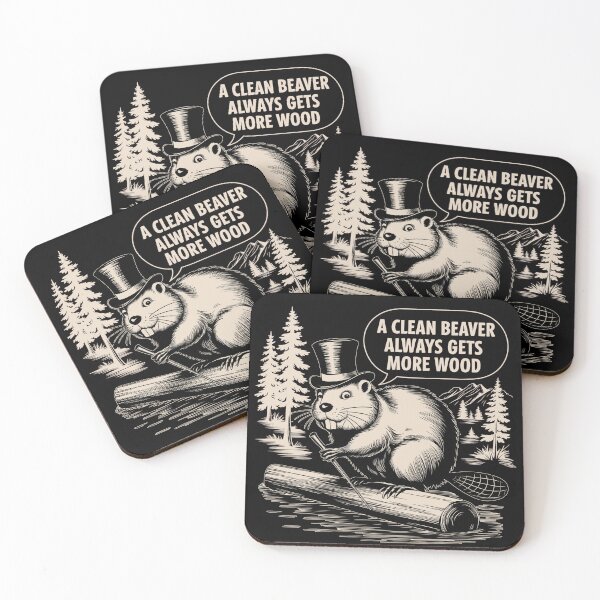Item preview, A Clean Beaver Always Gets More Wood, Dirty Humor Tee, Adult Humor designed and sold by trendyzcom.