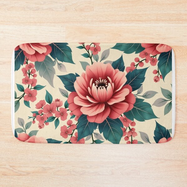 Item preview, Flowers in rose and grey shades designed and sold by Rompecabezas.