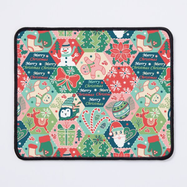 Item preview, Cozy Christmas Holiday Hexagonal Patchwork Cheater Kids Quilt designed and sold by sarakaquabubble.