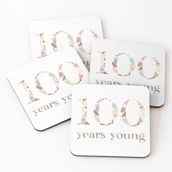 Item preview, "100 Years Young" 1 | Birthday Milestone designed and sold by LiseHoltArt.