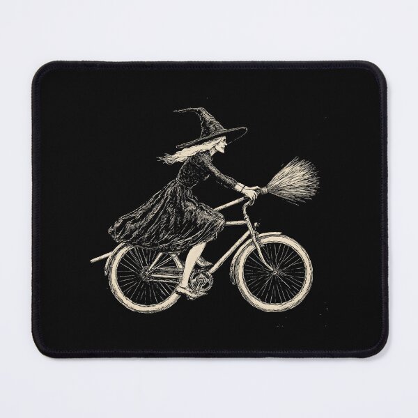Item preview, Vintage Halloween Witch on Bicycle Witches Cycling designed and sold by trendyzcom.
