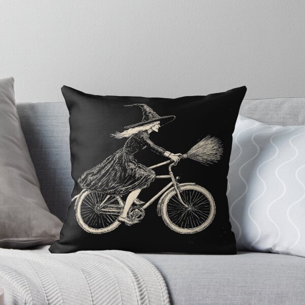 Item preview, Vintage Halloween Witch on Bicycle Witches Cycling designed and sold by trendyzcom.