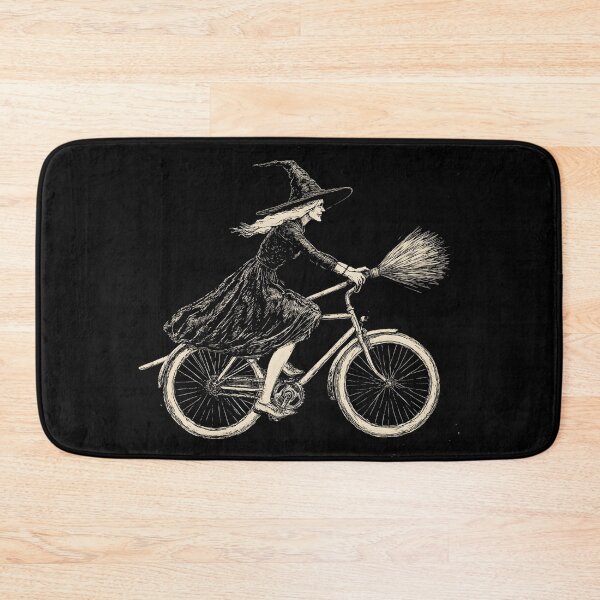 Item preview, Vintage Halloween Witch on Bicycle Witches Cycling designed and sold by trendyzcom.
