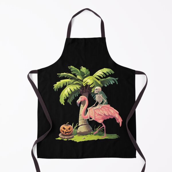 Item preview, Halloween Skeleton Riding Pink Flamingo designed and sold by VelvetRoom.