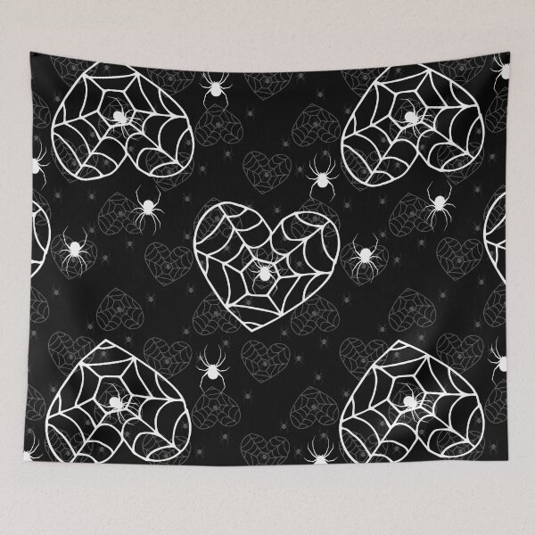 Item preview, halloween heart spiderweb cobweb spiders designed and sold by Gossip Rag.