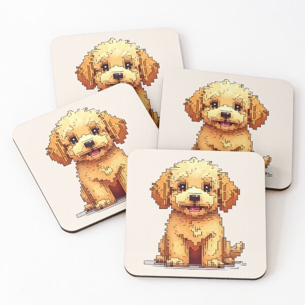 Item preview, Pixel Fluff and Goldendoodle Fun designed and sold by NaturePixel.