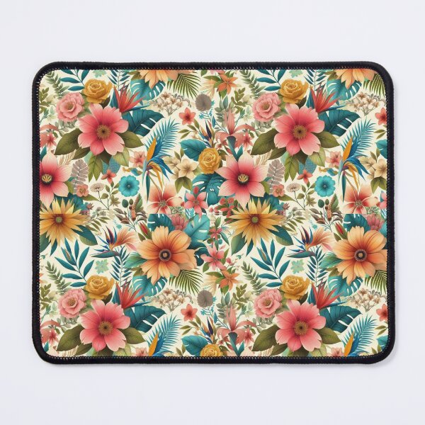 Item preview, Floral Bed Cover Pattern designed and sold by Myra365Art.