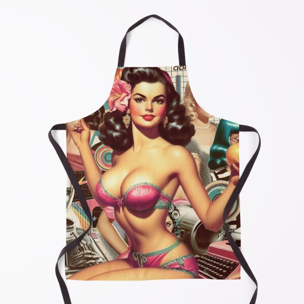 Item preview, Retro Futurism Pin up Collage designed and sold by PulpVintage.