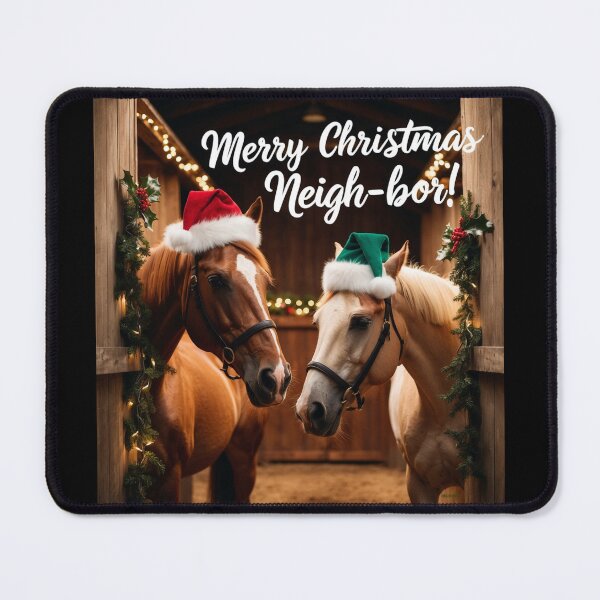 Item preview, Merry Christmas Neigh-bor! designed and sold by BrenBub.