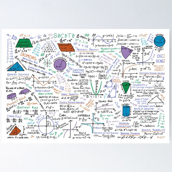 Item preview, Handwritten Mathematical Methods Formula Sheet designed and sold by Bikerboof.