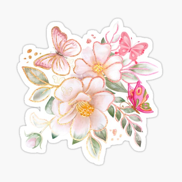 Love of Butterflies Sticker