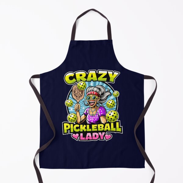 Item preview, Crazy Pickleball Lady Women's Enthusiast Fan Design designed and sold by SunNoonPark.