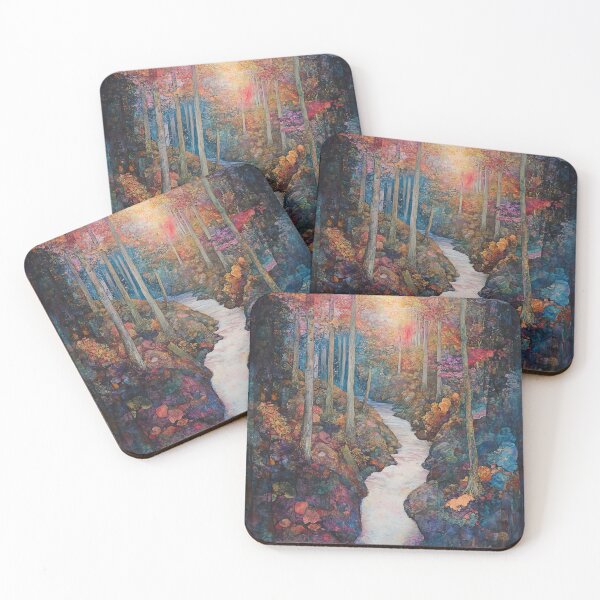 Item preview, Gentle stream through the enchanted forest designed and sold by weariedfae.