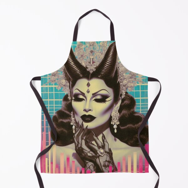 Item preview, 80s Retro Futurism Devil Woman designed and sold by PulpVintage.
