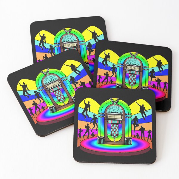Item preview, Psychedelic Retro Jukebox Dance Party designed and sold by Grepthor.