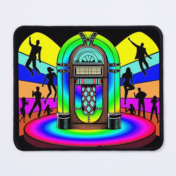 Item preview, Psychedelic Retro Jukebox Dance Party designed and sold by Grepthor.