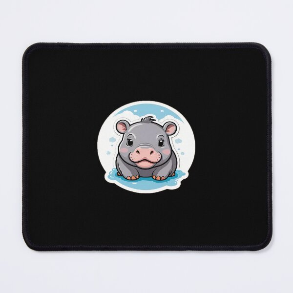 Item preview, Bouncy Pork Baby Pygmy Hippo Moo Deng designed and sold by arivervixen.
