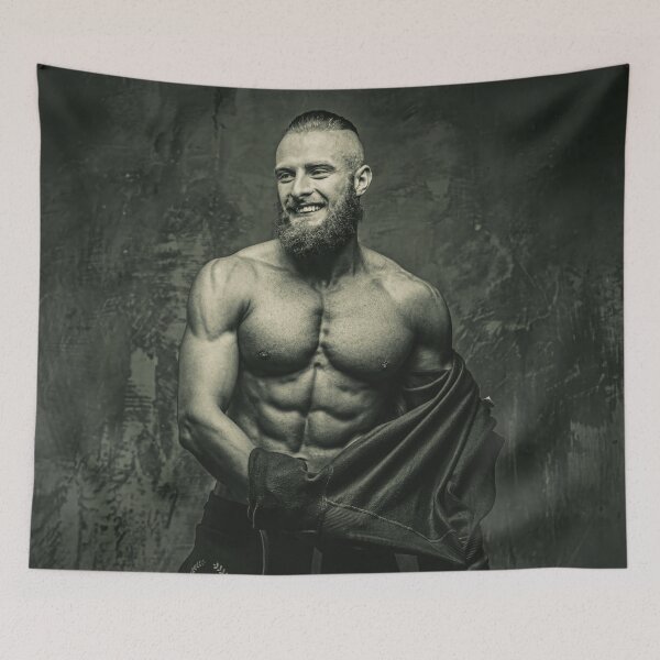 Item preview, Bastian: Muscular Bearded Man with Undercut designed and sold by Atlas Kai.