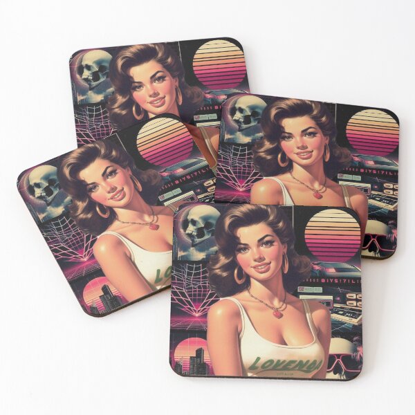Item preview, Vaporwave Cyberpunk Woman designed and sold by PulpVintage.