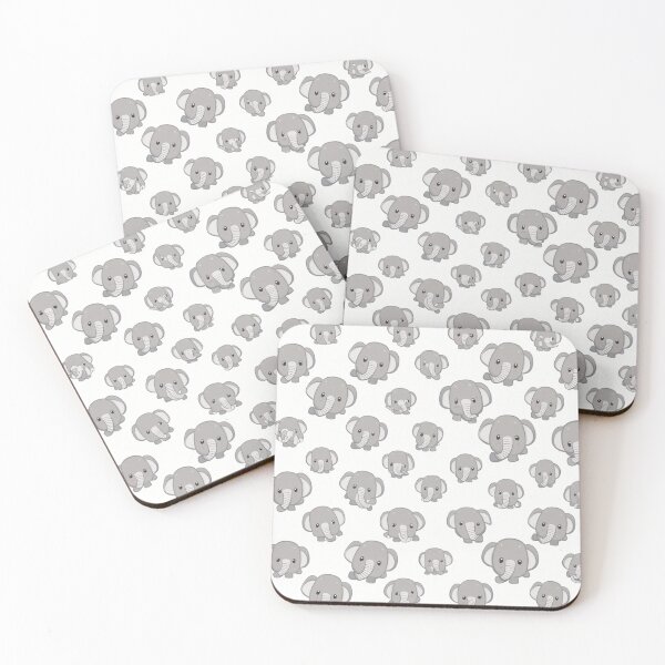 Item preview, Baby Elephant Pattern White Background designed and sold by burbankdesigns.