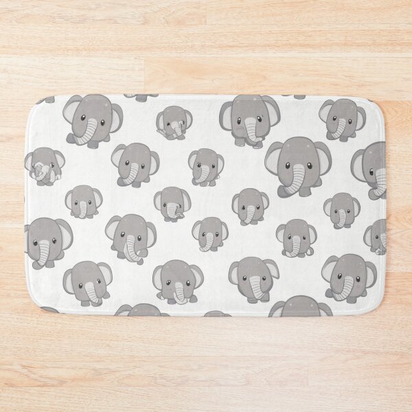 Item preview, Baby Elephant Pattern White Background designed and sold by burbankdesigns.