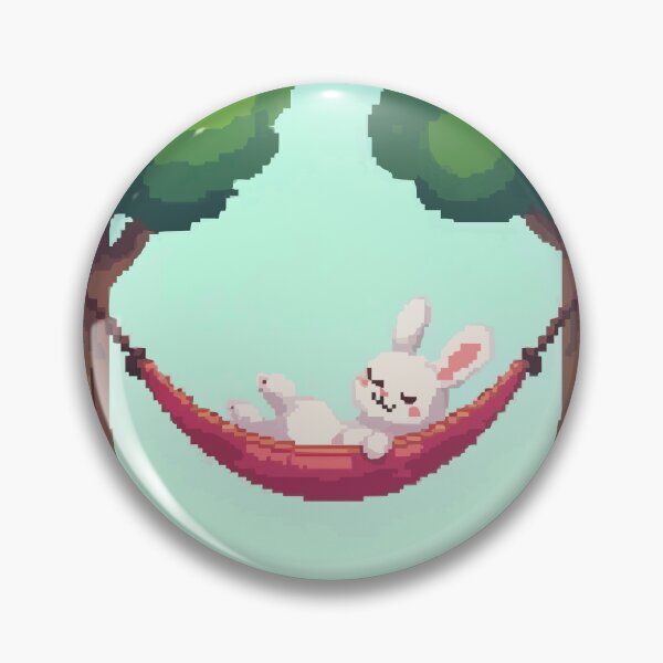 Aperçu de l'œuvre Pixel Bunny dans Hammock Bliss créée et vendue par NaturePixel.