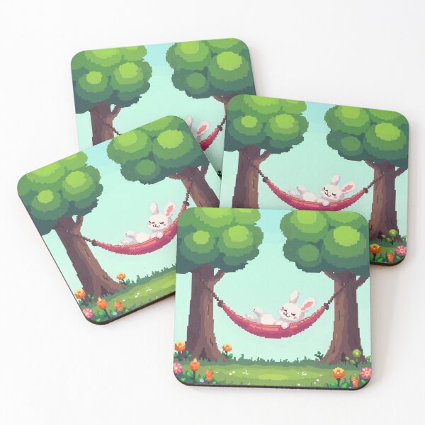 Item preview, Pixel Bunny in Hammock Bliss designed and sold by NaturePixel.