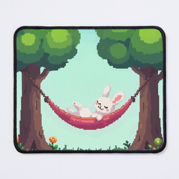 Item preview, Pixel Bunny in Hammock Bliss designed and sold by NaturePixel.