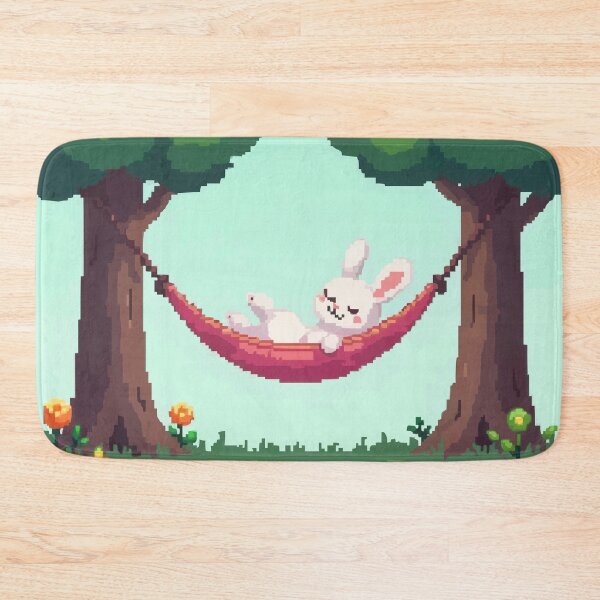 Item preview, Pixel Bunny in Hammock Bliss designed and sold by NaturePixel.