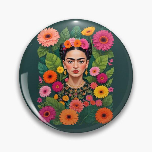 Item preview,  Frida Kahlo  Pink Orange Osteospermum  wild flowers designed and sold by TeeARTHY.