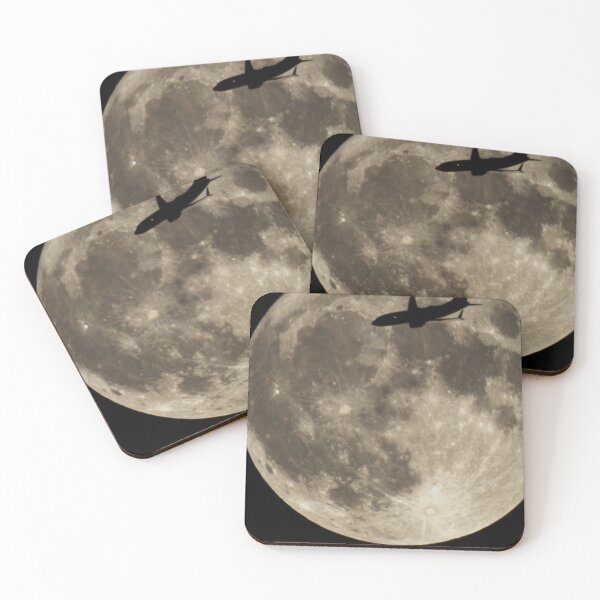 Item preview, Airplane in front of super moon designed and sold by JoseffloPhoto.