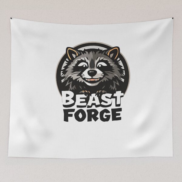 Item preview, Beast Forge Raccoon,Funny Racoon Men's Tee,Cute Animals, Funny Women's Weird Cute Tee designed and sold by SnuggleSafari.