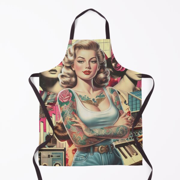 Artikelvorschau, Retrofuture-Collage Frau entworfen und verkauft von PulpVintage.
