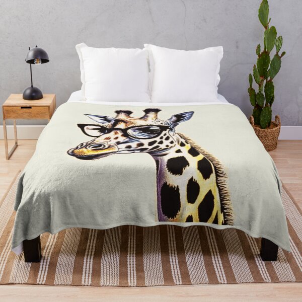 Item preview, Cool Giraffe with Glasses: Quirky Animal Art designed and sold by MelissaMelovich.