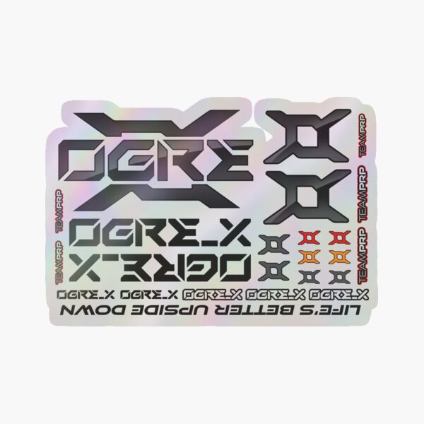Team PRP Ogre X chassis kit decal sheet 1 Holographic Sticker
