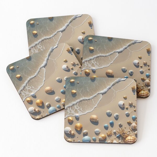 Item preview, Ocean beach shore shells artwork designed and sold by Ehicks7.