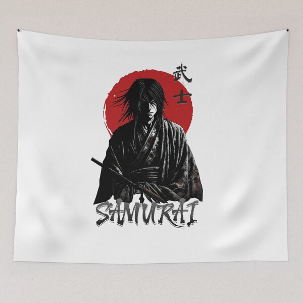 Item preview, samurai warrior with red sun designed and sold by InkdGraphix.