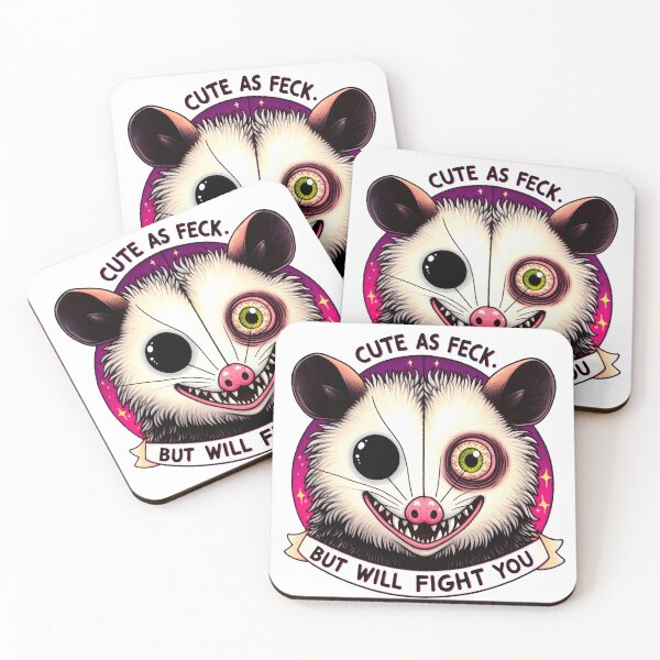 Item preview, Possum, Cute As Feck, But Will Fight You Funny Scary/ Cute designed and sold by SomniferumWars.
