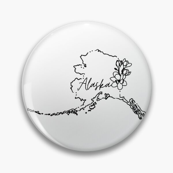 Item preview, Alaska Simple Floral Line Art designed and sold by Magnolia Valley Art.