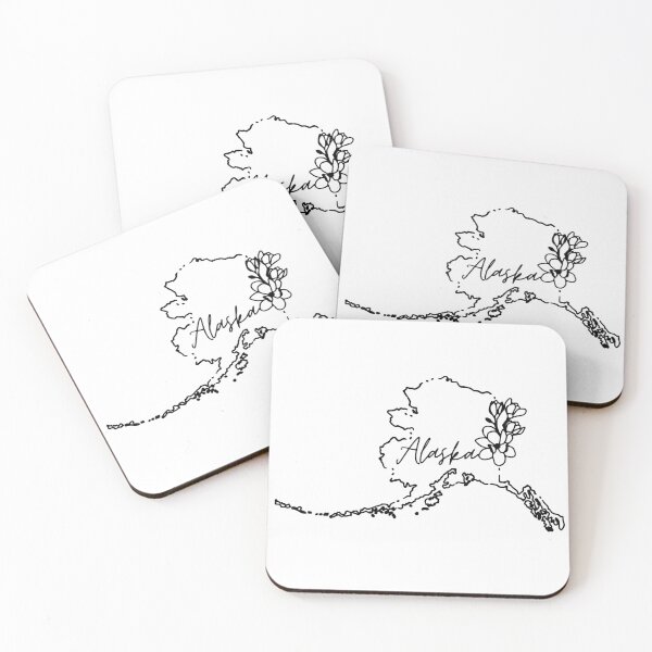 Item preview, Alaska Simple Floral Line Art designed and sold by Magnolia Valley Art.