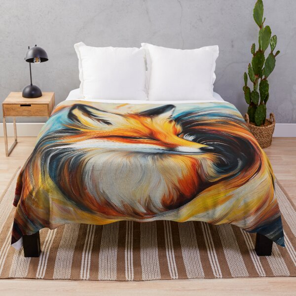Item preview, A majestic fox nestled within a swirling vortex of color. designed and sold by HEMRO.