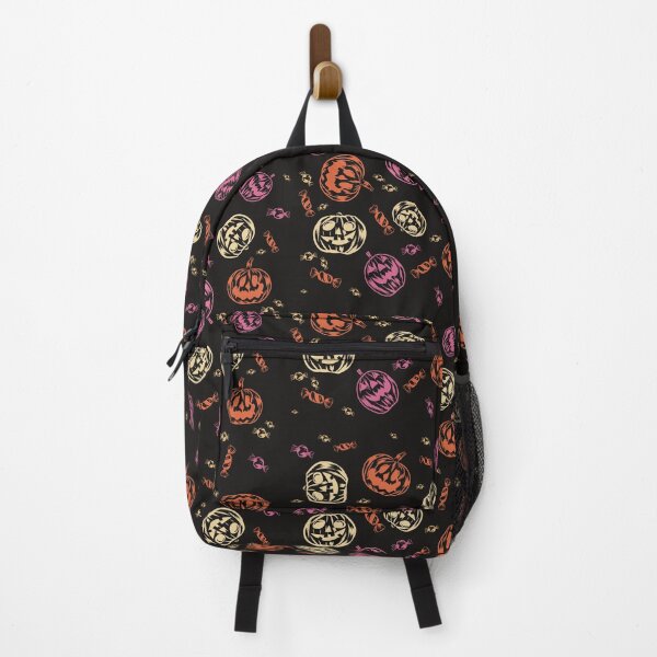 Item preview, Jack-o-lanterns & trick or treat candies with spooky black designed and sold by Kimber Nova.